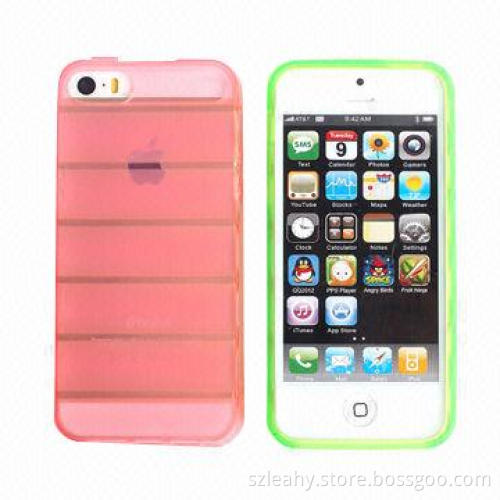 Hot Selling and Ladder Pattern TPU Case for iPhone 5/5S